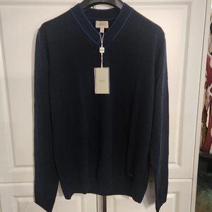 Armani Collezioni Pure Virgin Lana Wool V-Neck Jumper
